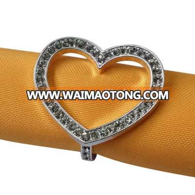 bulk cheap heart napkin ring for wedding ,wedding favor