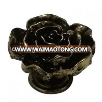 Customized vintage rose flower furniture drawer knobs