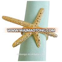 cheap gold plated seastar napkin ring