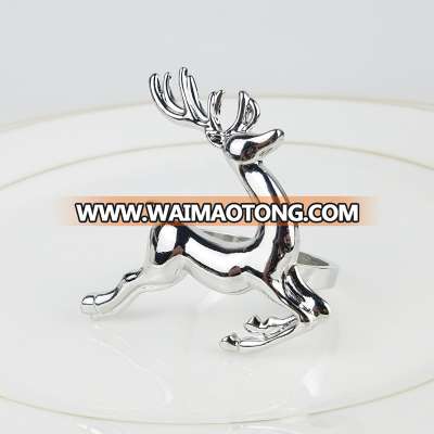 free shipping hot selling christmas reindeer napkin ring